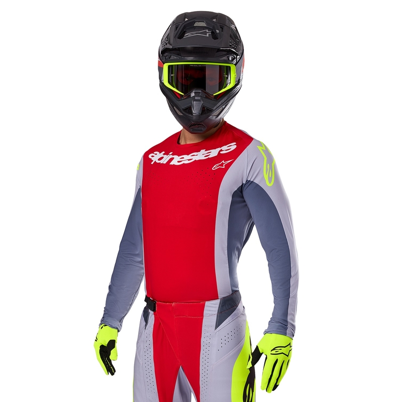 Alpinestars Techstar Melt motocrosstrøje rødgrå