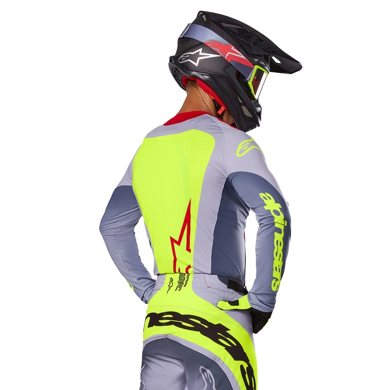 Alpinestars Techstar Melt motocrosstrøje rødgrå