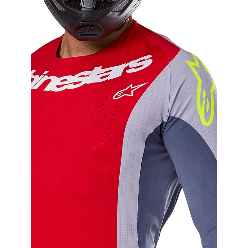 Alpinestars Techstar Melt motocrosstrøje rødgrå