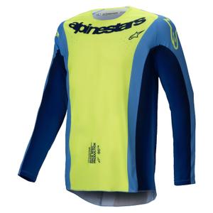 Alpinestars Techstar Melt fluo gul-blå motocrosstrøje
