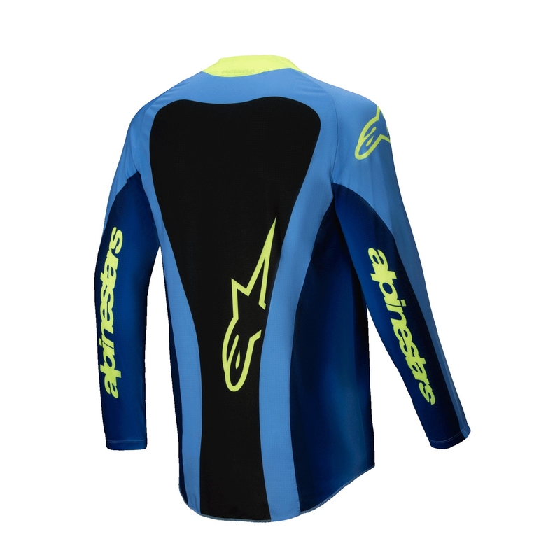 Alpinestars Techstar Melt fluo gul-blå motocrosstrøje
