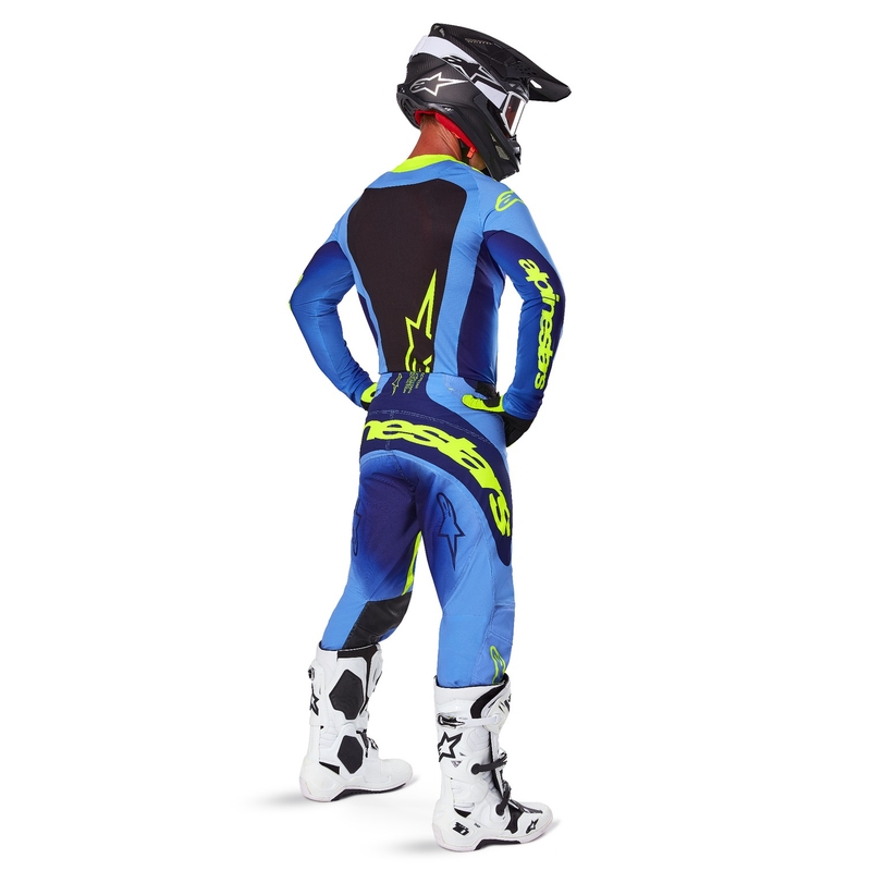 Alpinestars Techstar Melt fluo gul-blå motocrosstrøje