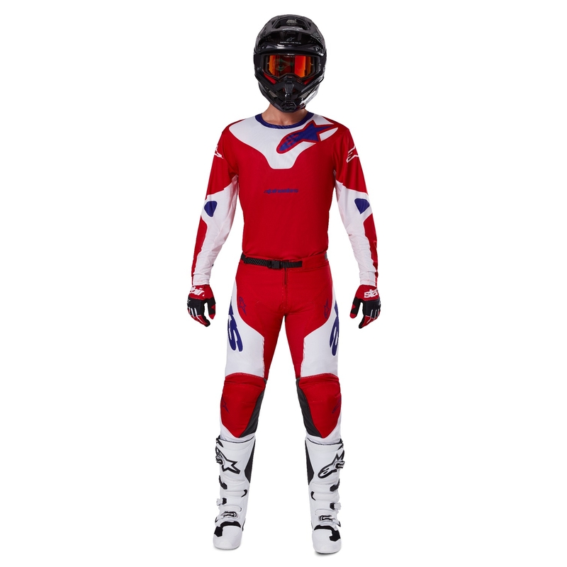 Alpinestars Racer Veil motocrosstrøje rød og hvid