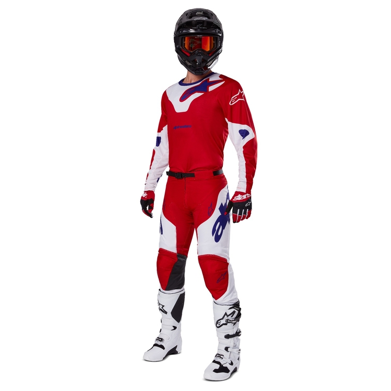 Alpinestars Racer Veil motocrosstrøje rød og hvid