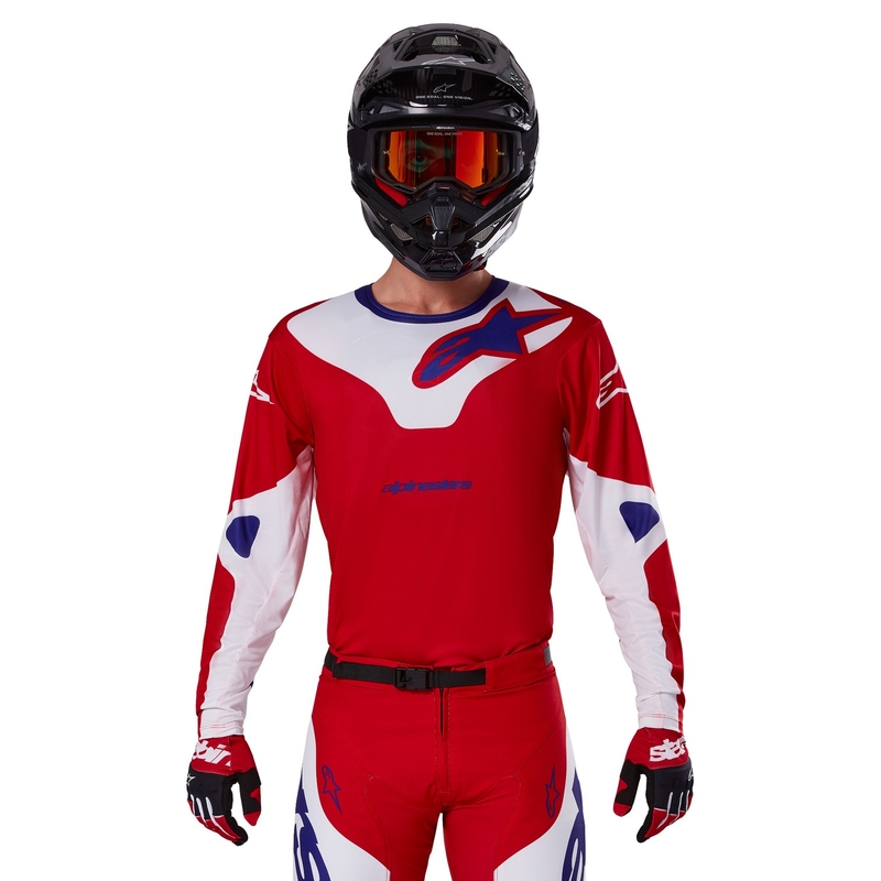 Alpinestars Racer Veil motocrosstrøje rød og hvid