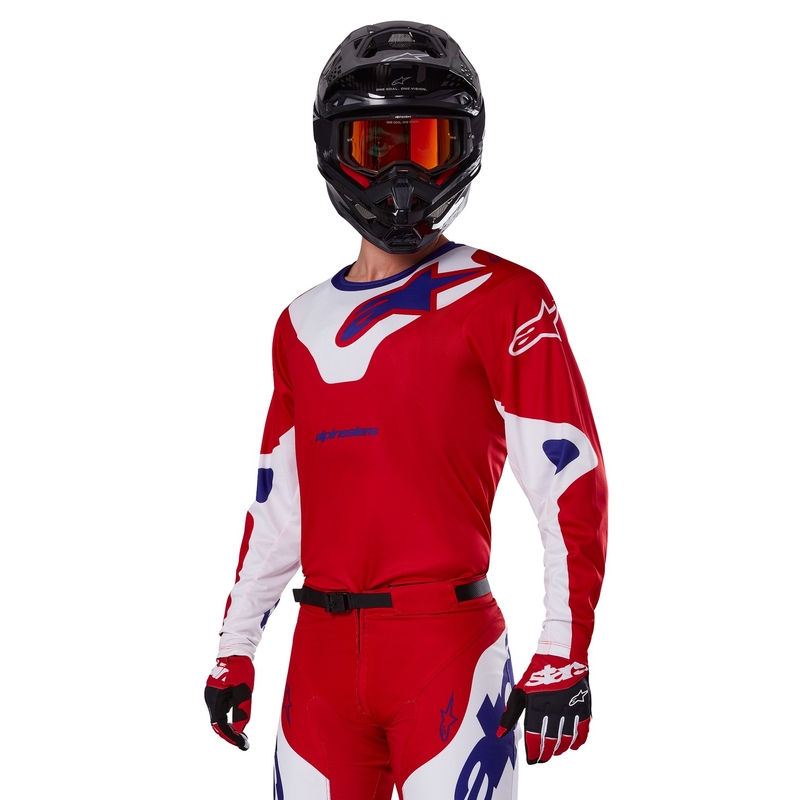 Alpinestars Racer Veil motocrosstrøje rød og hvid