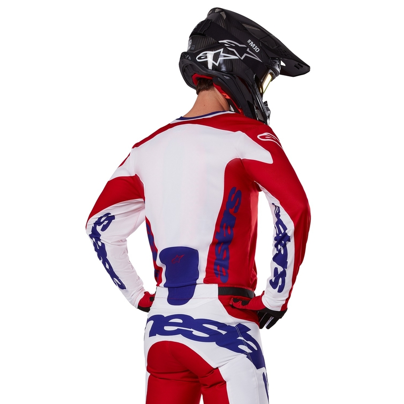 Alpinestars Racer Veil motocrosstrøje rød og hvid