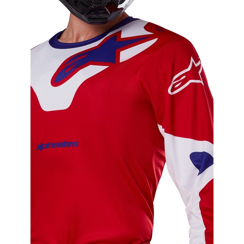 Alpinestars Racer Veil motocrosstrøje rød og hvid
