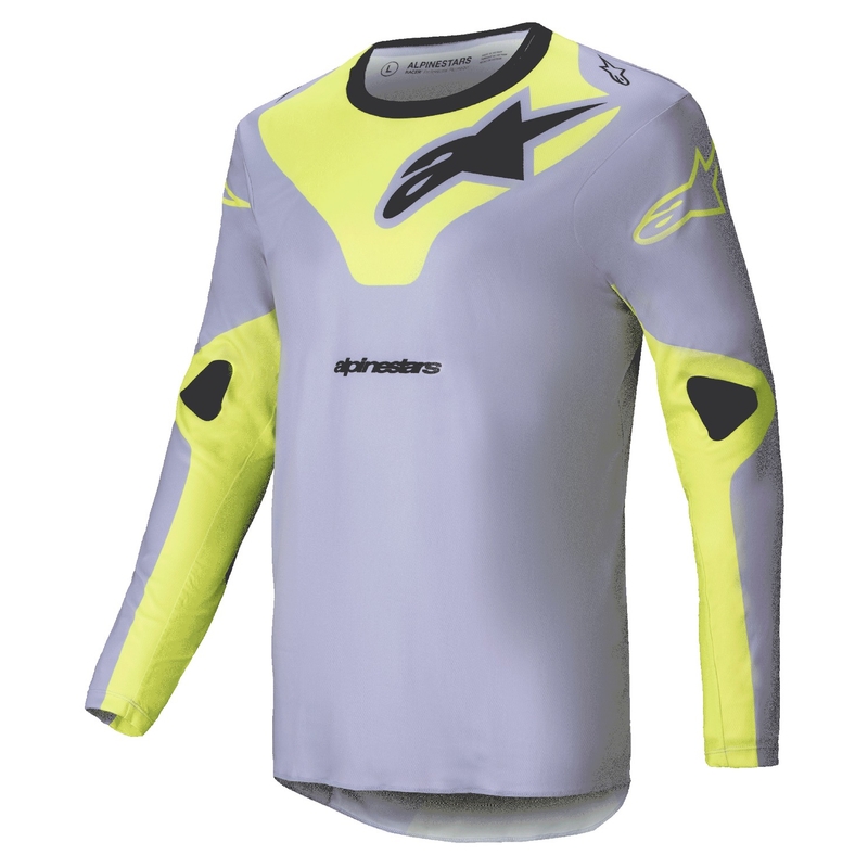 Alpinestars Racer Veil motocrosstrøje grå-fluogul