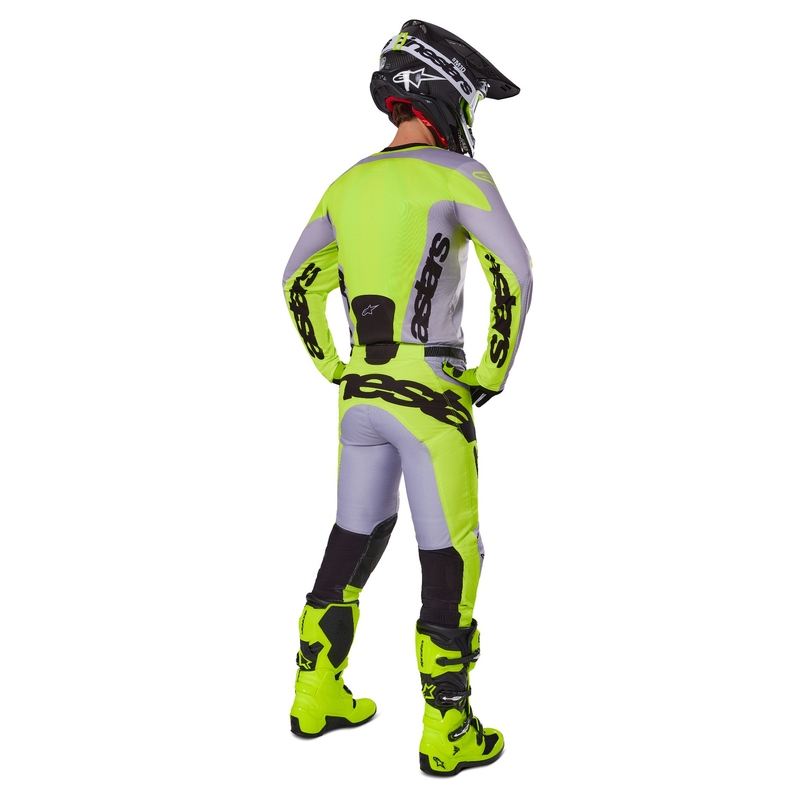 Alpinestars Racer Veil motocrosstrøje grå-fluogul