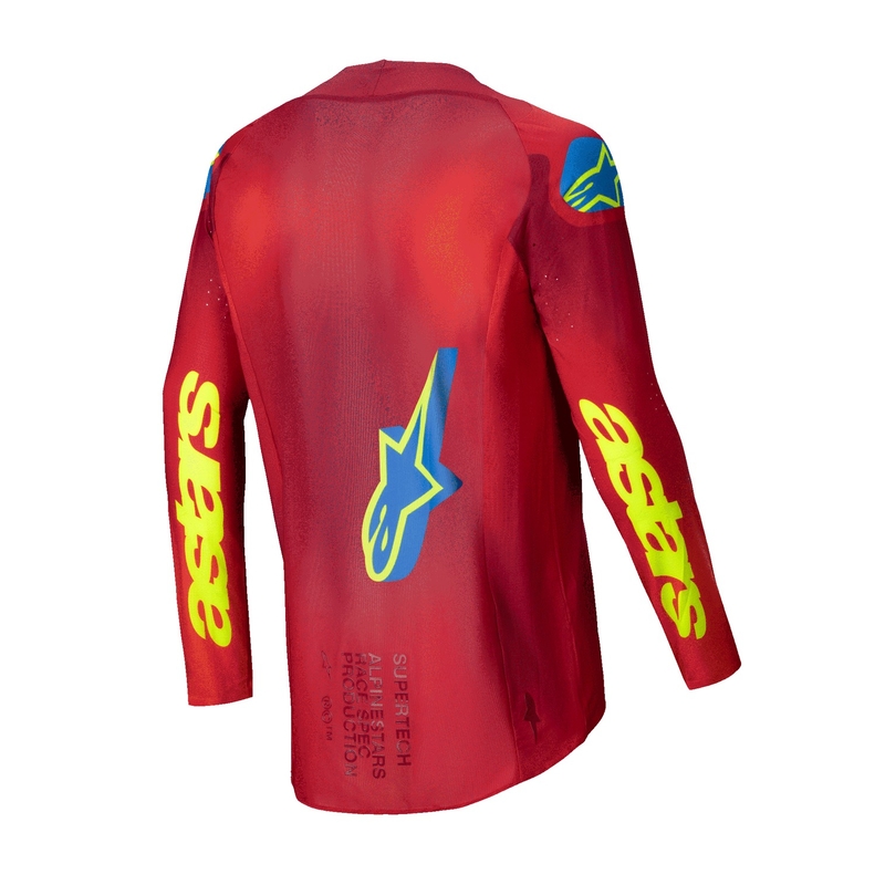 Alpinestars Supertech Maker rød-fluogul motocrosstrøje