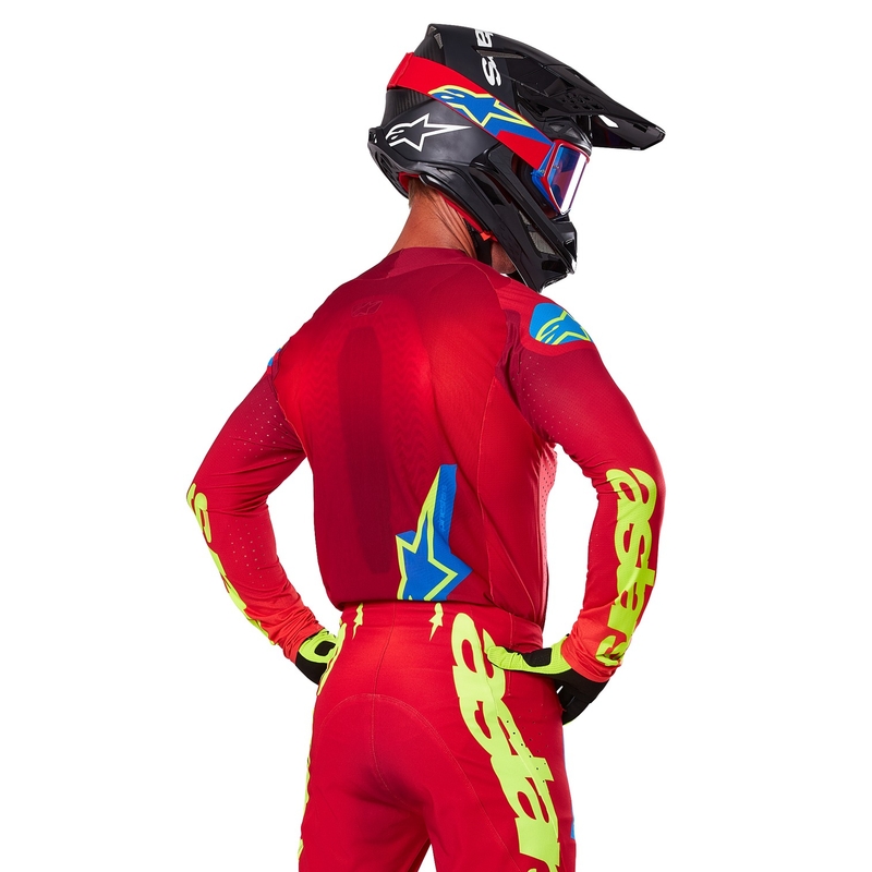Alpinestars Supertech Maker rød-fluogul motocrosstrøje