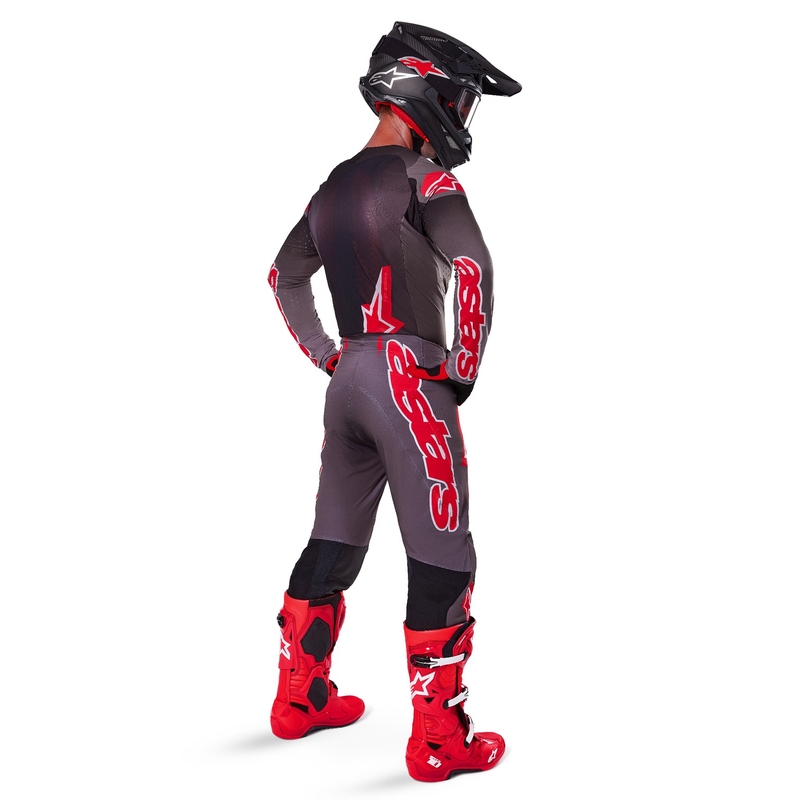 Alpinestars Supertech Lipan Smoke Red Motocross Jersey