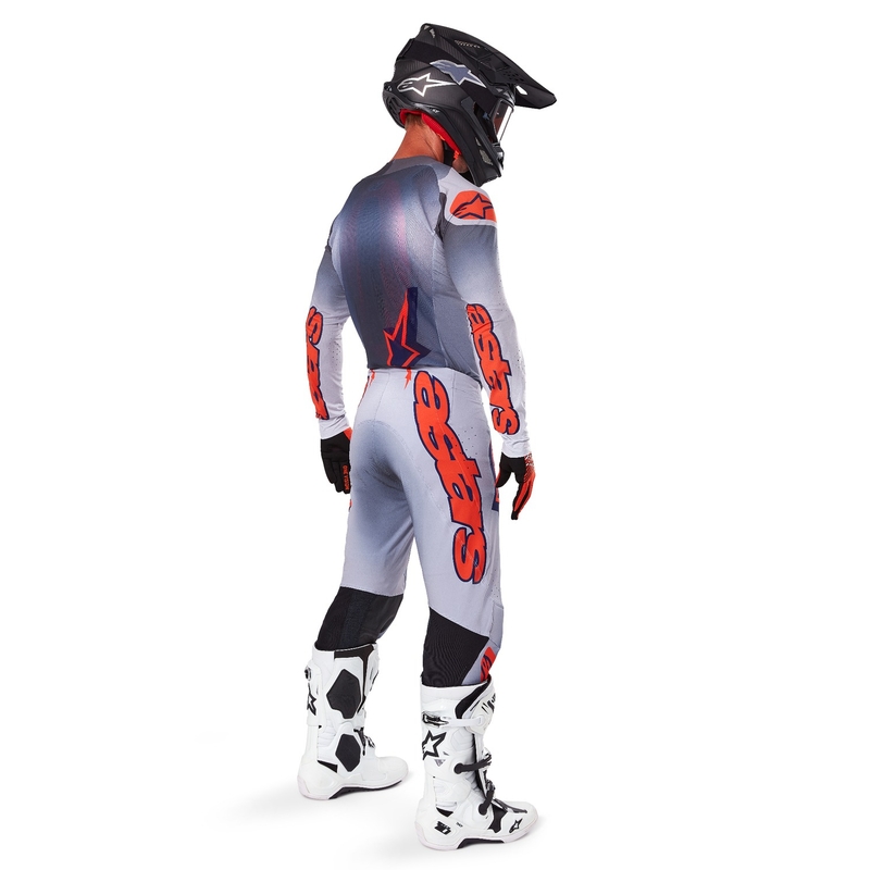 Alpinestars Supertech Lipan grå-fluo-orange motocrosstrøje