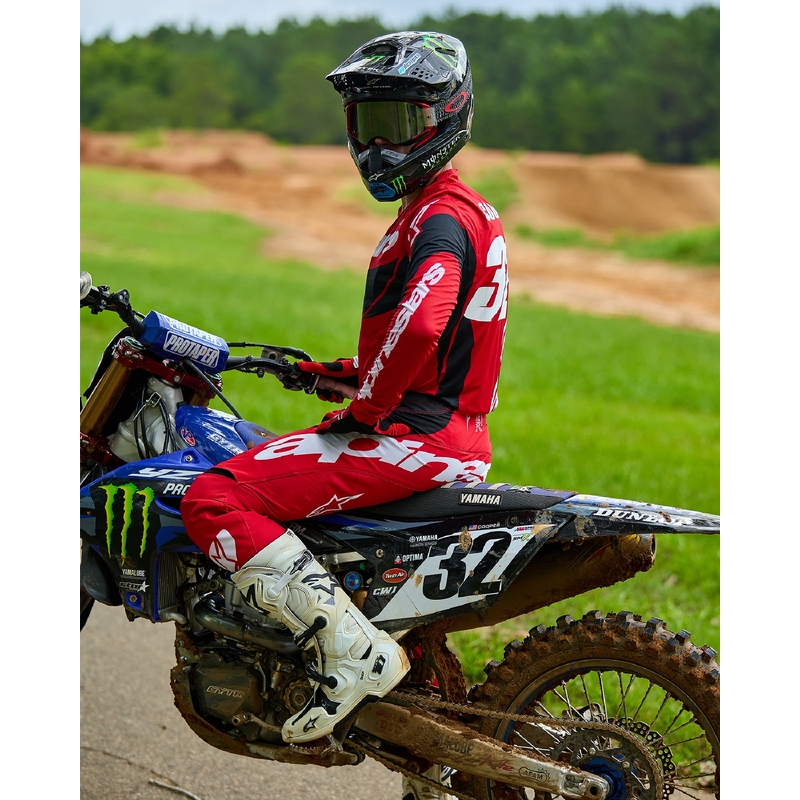 Alpinestars Techstar Dreem motocrosstrøje rød og sort