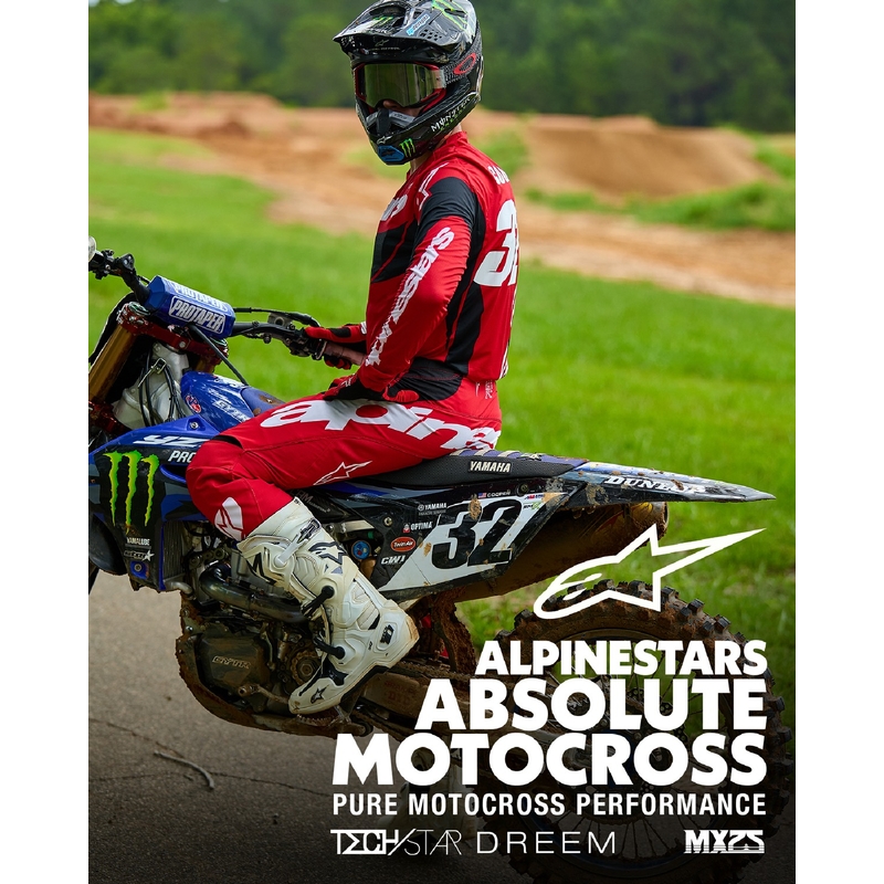 Alpinestars Techstar Dreem motocrosstrøje rød og sort