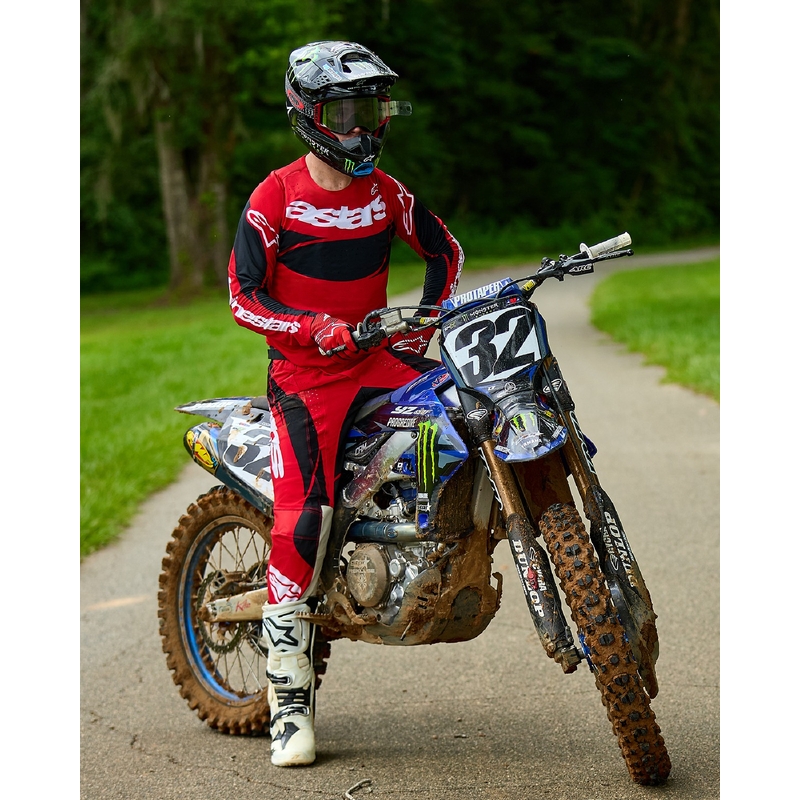 Alpinestars Techstar Dreem motocrosstrøje rød og sort