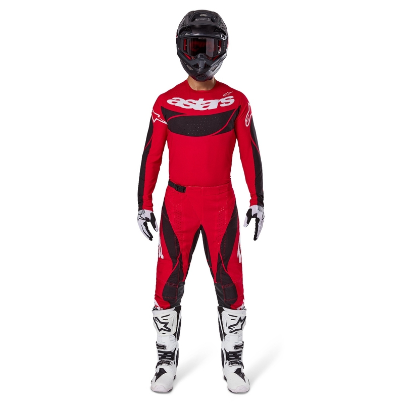 Alpinestars Techstar Dreem motocrosstrøje rød og sort