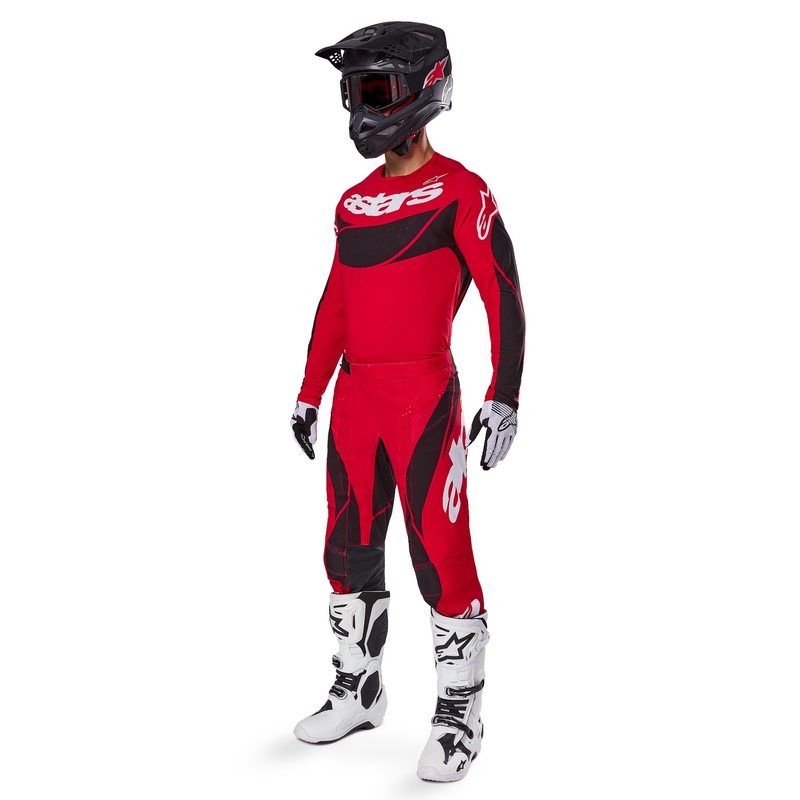 Alpinestars Techstar Dreem motocrosstrøje rød og sort