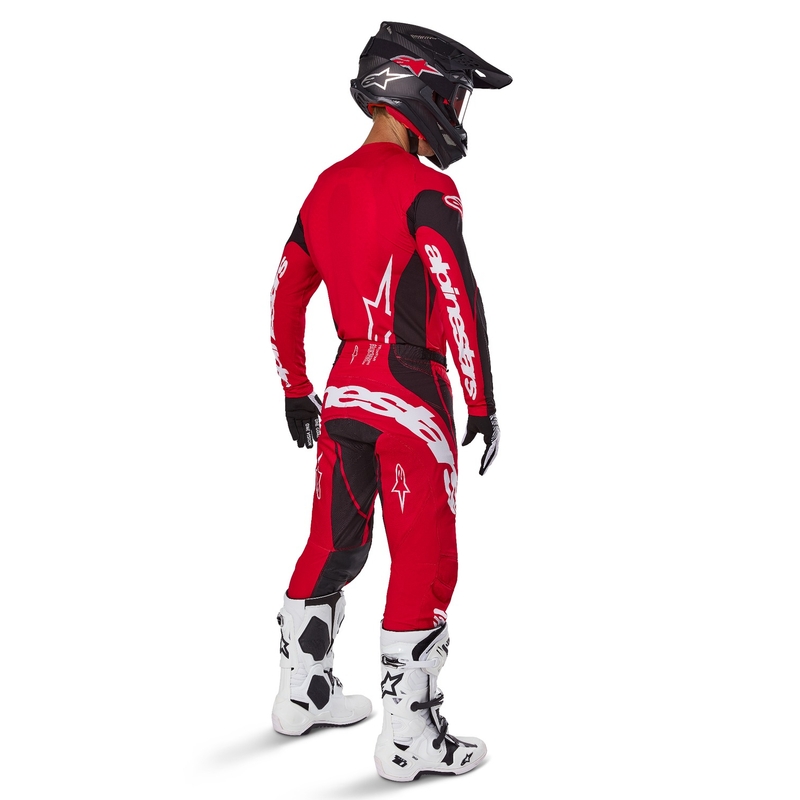 Alpinestars Techstar Dreem motocrosstrøje rød og sort