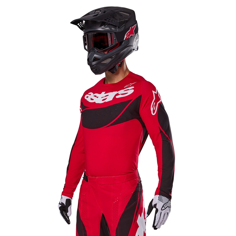 Alpinestars Techstar Dreem motocrosstrøje rød og sort