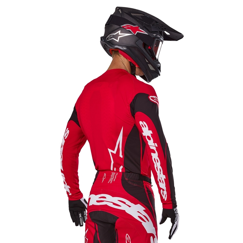 Alpinestars Techstar Dreem motocrosstrøje rød og sort