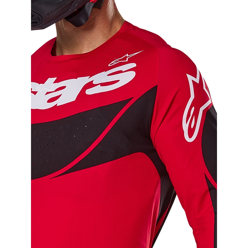 Alpinestars Techstar Dreem motocrosstrøje rød og sort