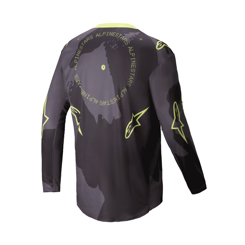 Alpinestars Racer Hollow mørk camo-fluogul motocrosstrøje