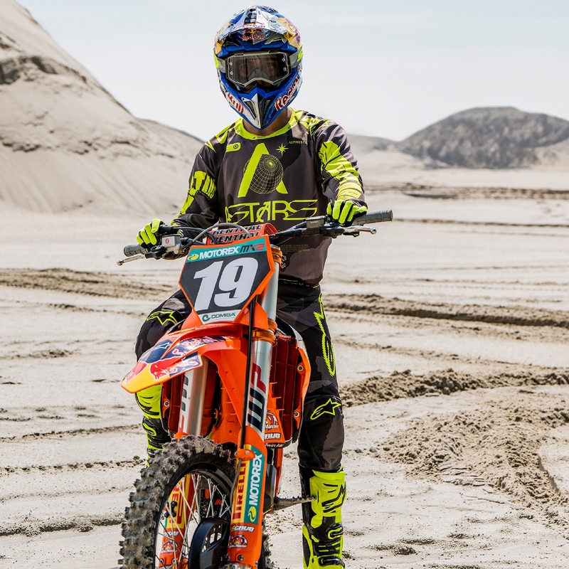 Alpinestars Racer Hollow mørk camo-fluogul motocrosstrøje