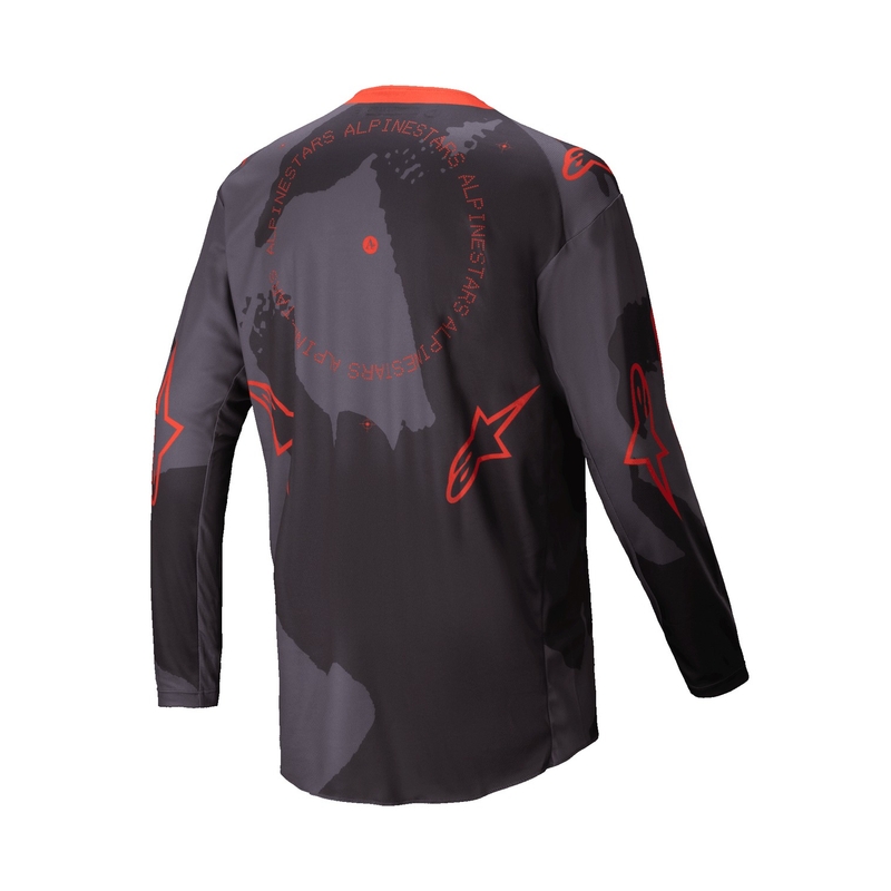 Alpinestars Racer Hollow grå camo-fluo-orange motocrosstrøje