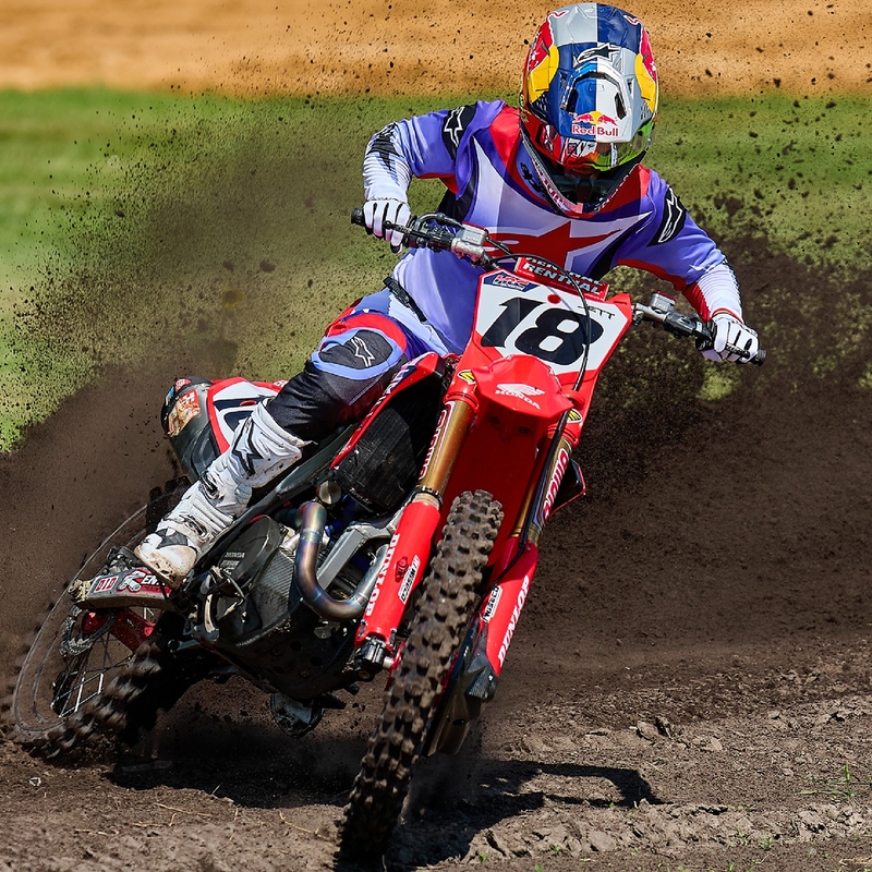 Alpinestars Fluid Wurx fluo-lilla-rød motocrosstrøje