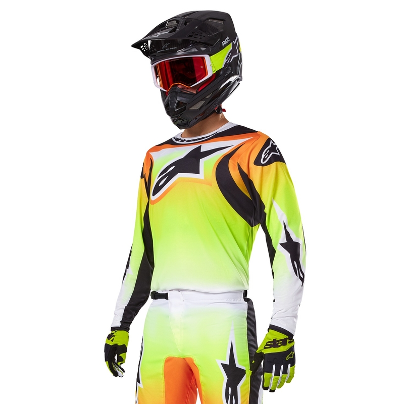 Alpinestars Fluid Wurx Motocross Jersey gul og sort