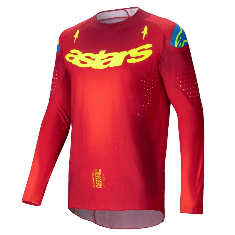 Alpinestars Supertech Maker rød-fluogul motocrosstrøje