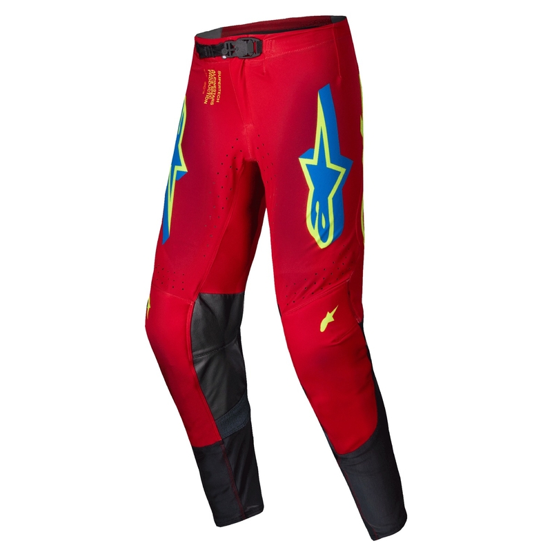 Alpinestars Supertech Maker Motocross Pants rød-fluogul