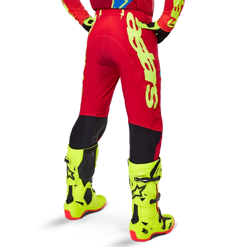 Alpinestars Supertech Maker Motocross Pants rød-fluogul