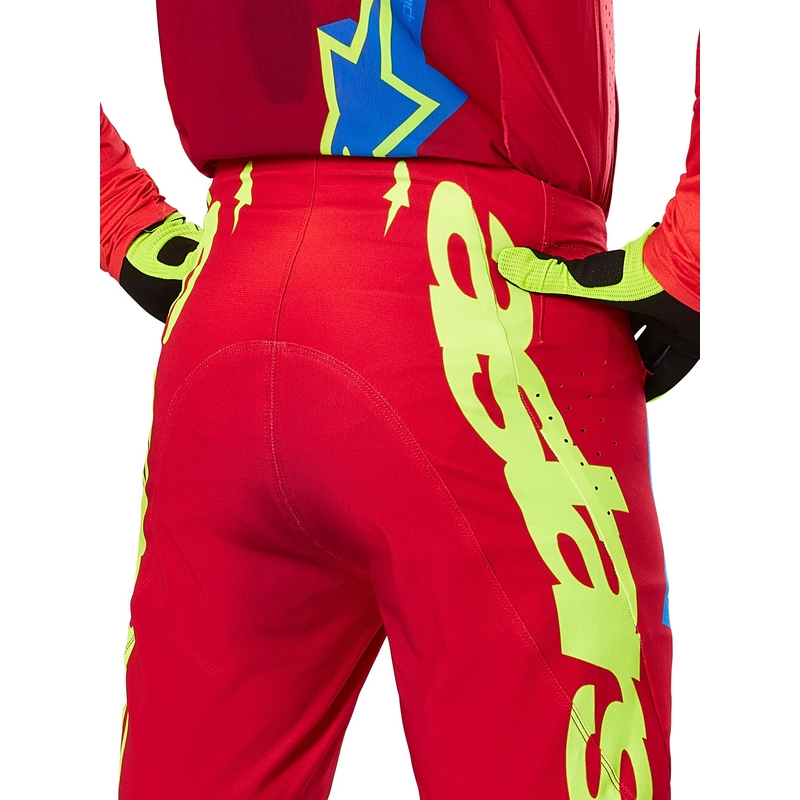 Alpinestars Supertech Maker Motocross Pants rød-fluogul