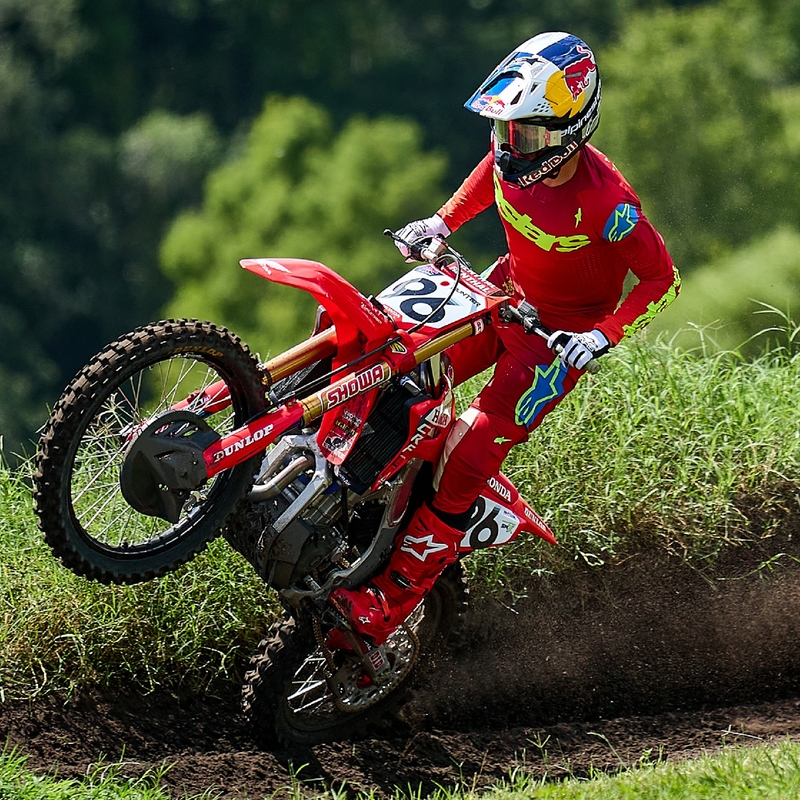 Alpinestars Supertech Maker Motocross Pants rød-fluogul