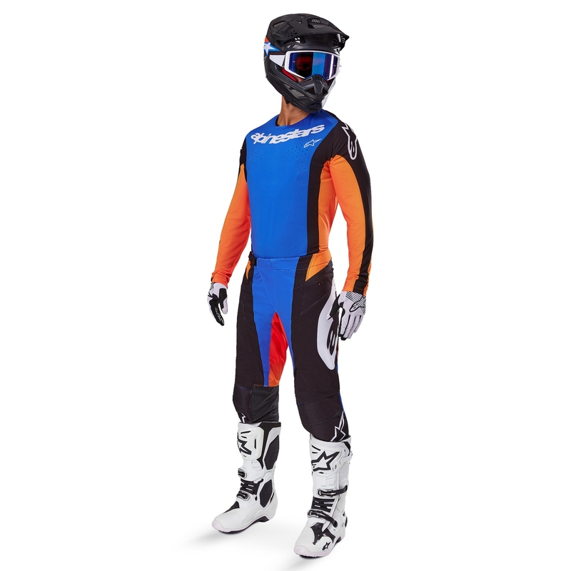 Alpinestars Techstar Melt Motocross Pants Orange og blå