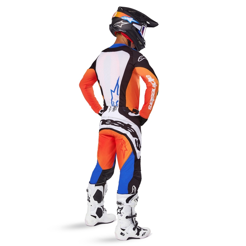 Alpinestars Techstar Melt Motocross Pants Orange og blå