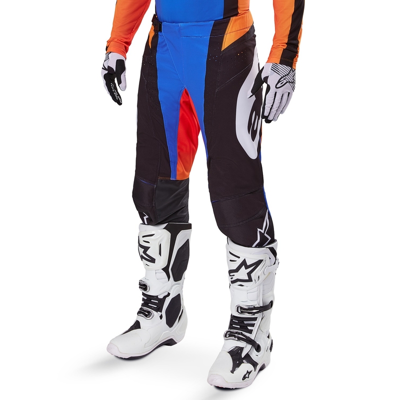 Alpinestars Techstar Melt Motocross Pants Orange og blå
