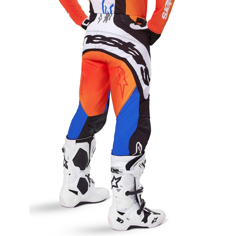 Alpinestars Techstar Melt Motocross Pants Orange og blå