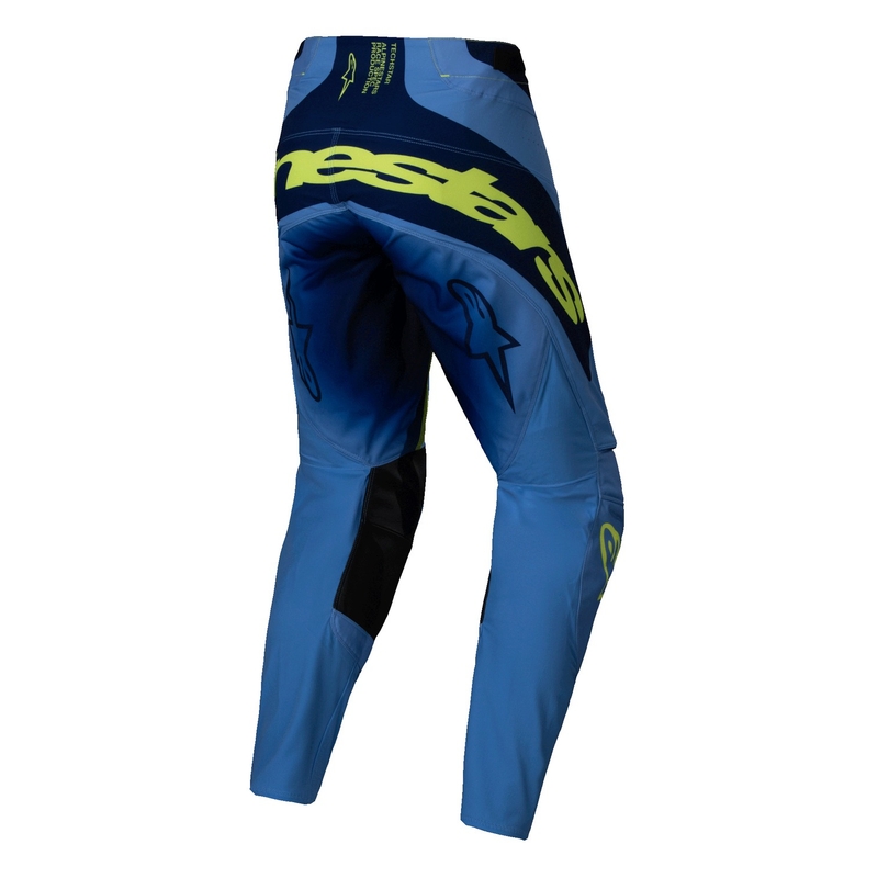 Alpinestars Techstar Melt fluo gul-blå motocrossbukser