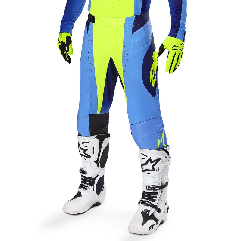 Alpinestars Techstar Melt fluo gul-blå motocrossbukser