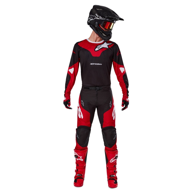Alpinestars Racer Veil Motocross Pants Sort og rød