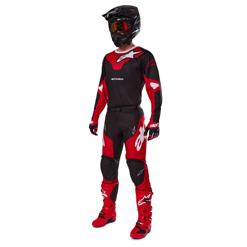 Alpinestars Racer Veil Motocross Pants Sort og rød