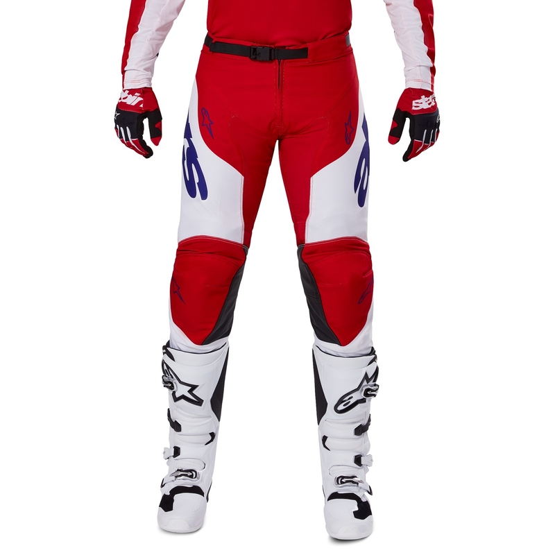 Alpinestars Racer Veil Motocross Pants rød og hvid