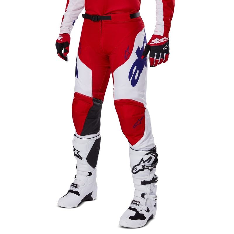 Alpinestars Racer Veil Motocross Pants rød og hvid