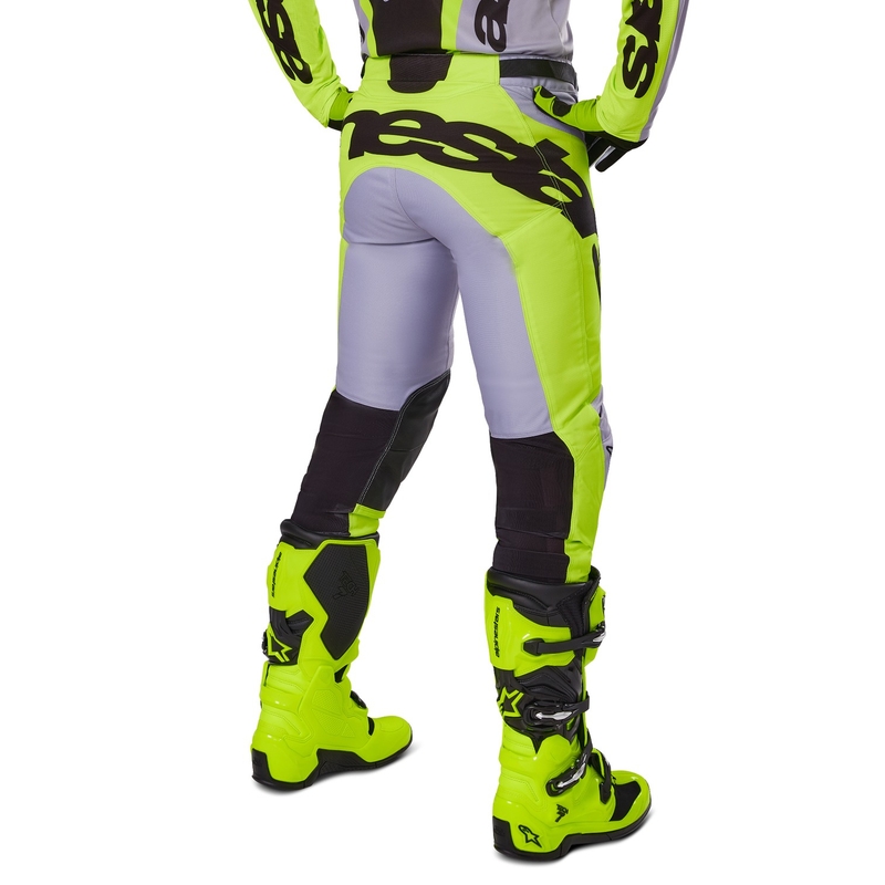 Alpinestars Racer Veil motocrossbukser grå-fluogule