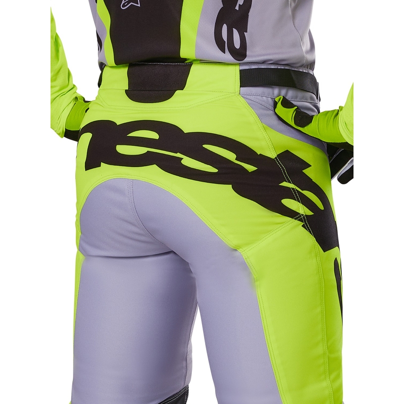 Alpinestars Racer Veil motocrossbukser grå-fluogule