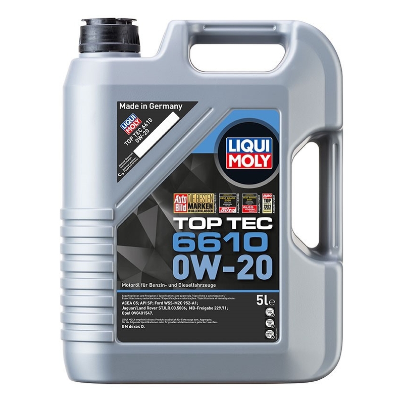 LIQUI MOLY Top Tec 6610 0W-20 Syntetisk motorolie 5 l